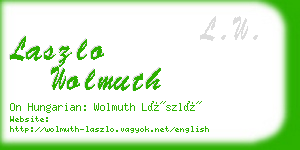 laszlo wolmuth business card